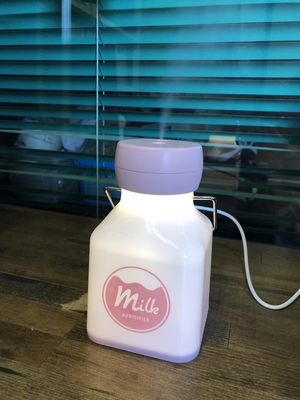 ダイソー♡ミルク型加湿器